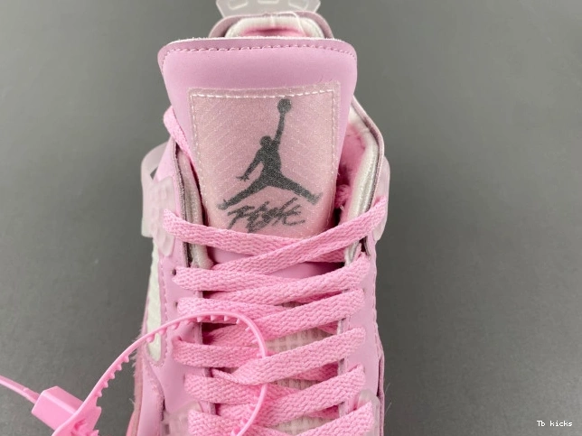 Cheap TBK X 4 OFF-WHITE PINK JORDAN 0712